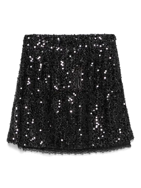 Ermanno Scervino falda corta bordada con lentejuelas