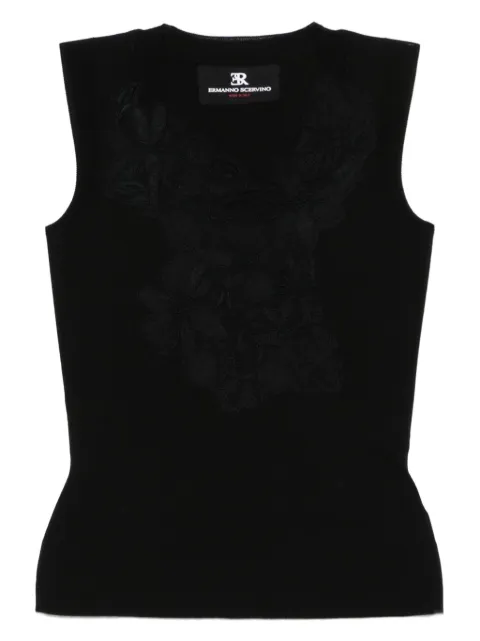 Ermanno Scervino top con encaje de cordón