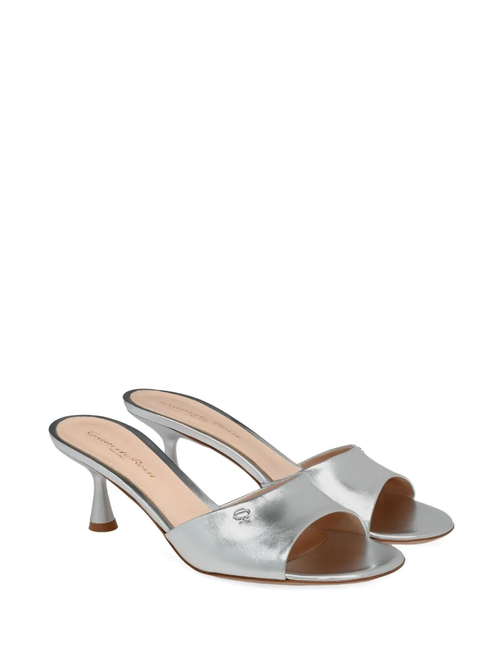 Gianvito Rossi 55mm Ascent mules Grey