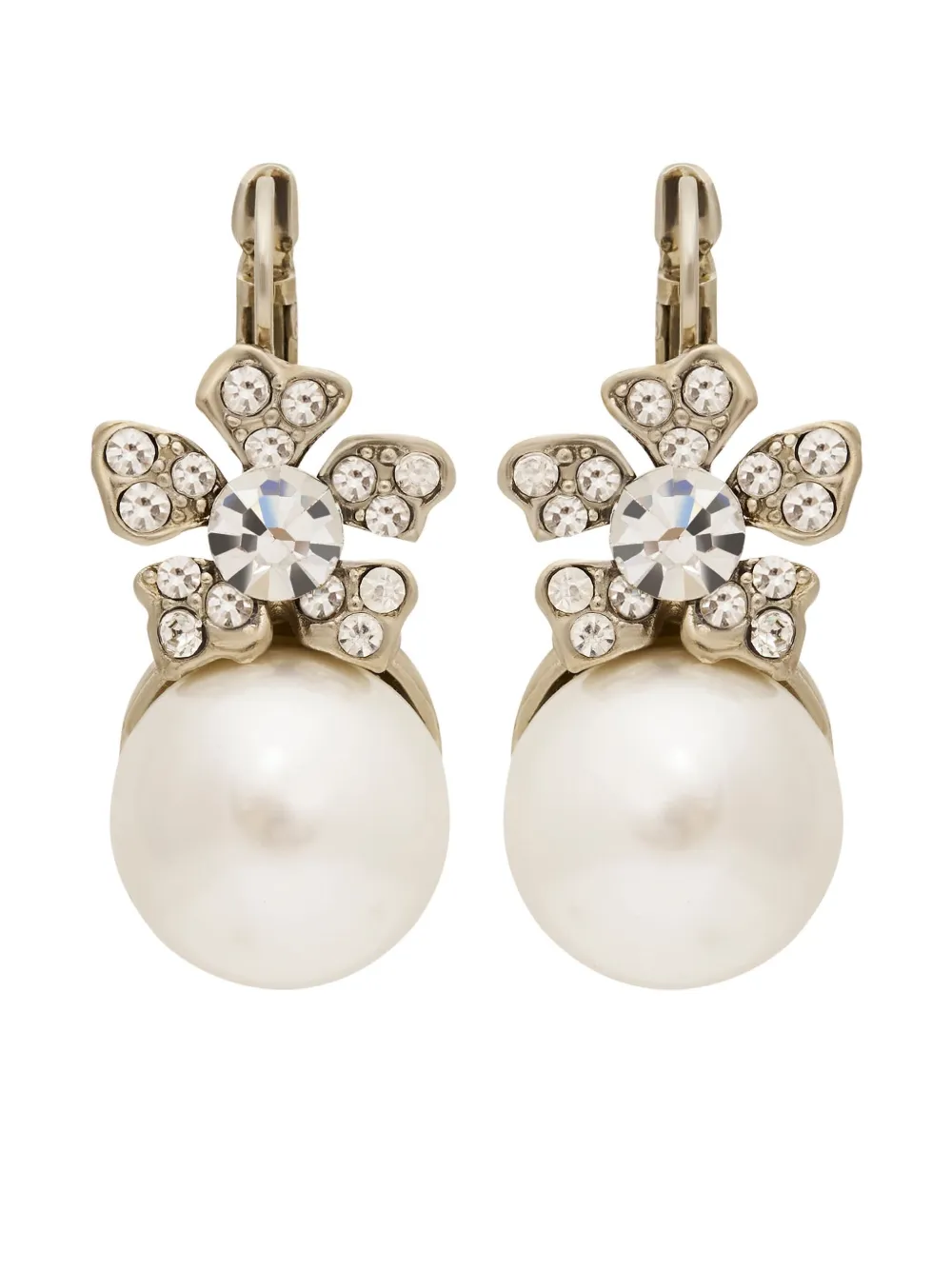 Kenneth Jay Lane pearl-detailing earrings | Silver | Image 1