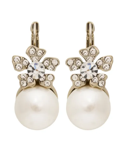 Kenneth Jay Lane pearl-detailing earrings 
