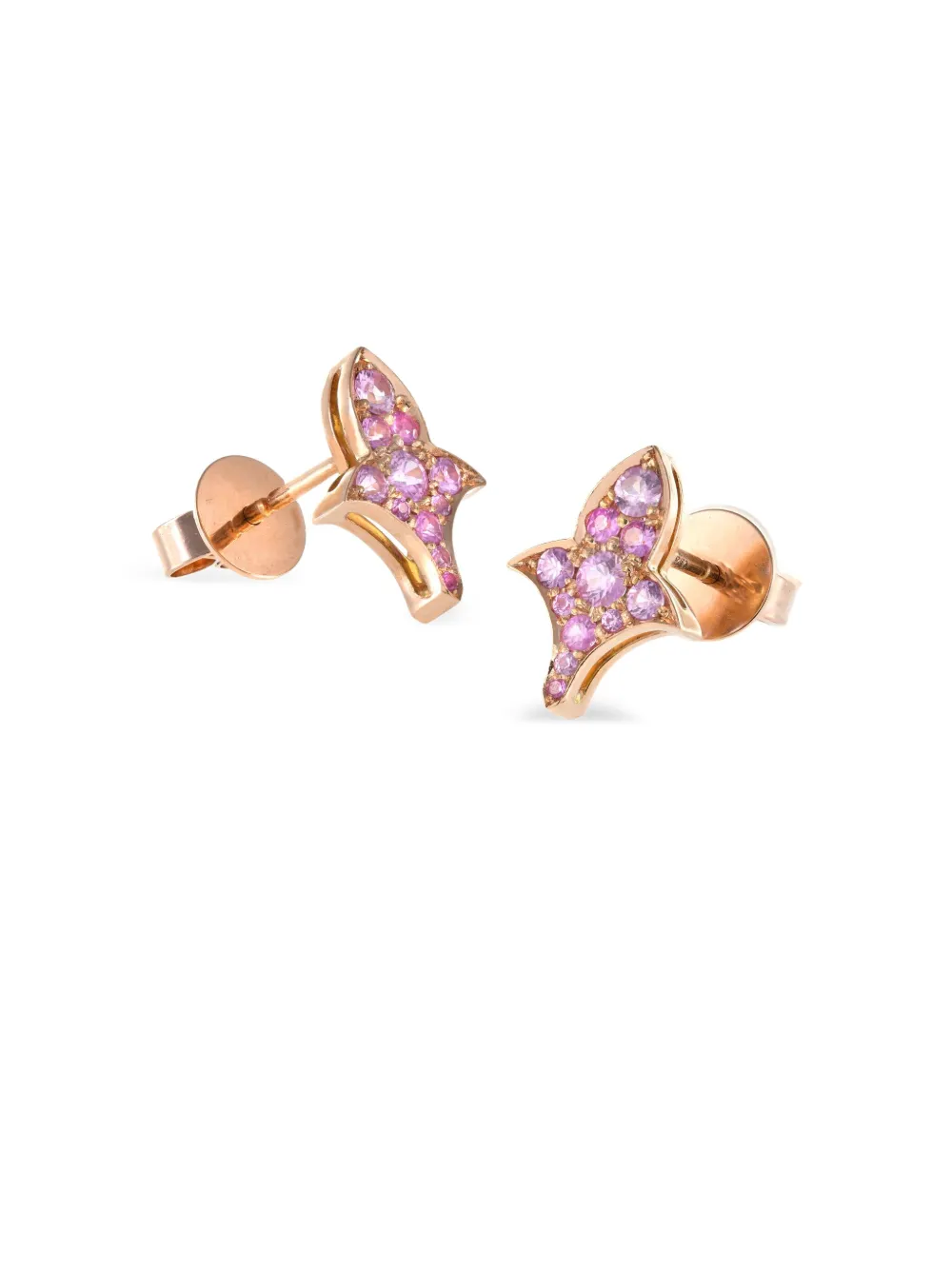 LILY GABRIELLA 18K rose gold Czarina sapphire stud earrings | Image 2