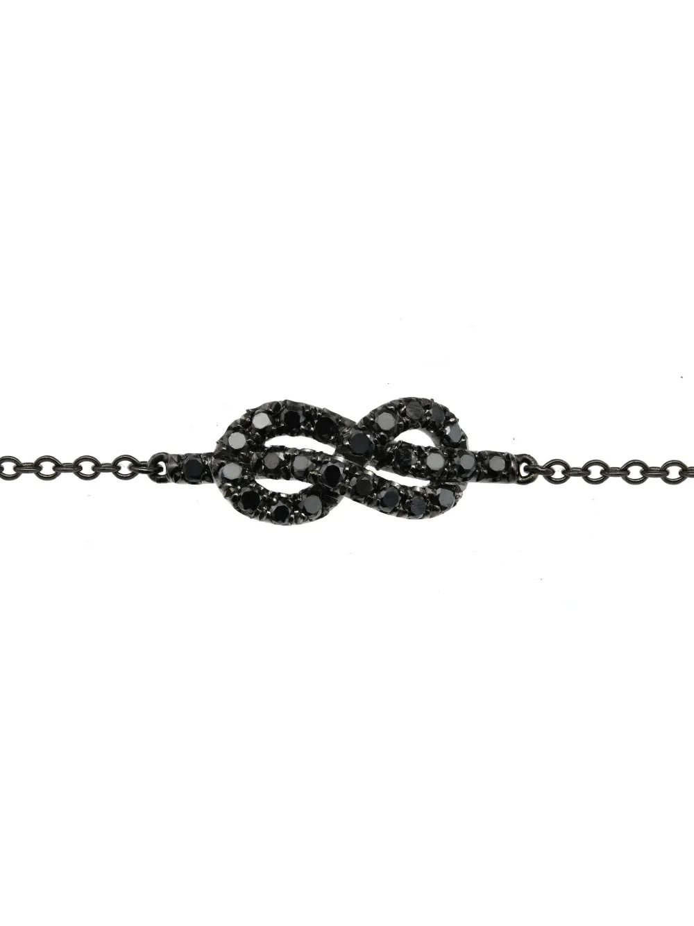LILY GABRIELLA 18K black gold Forget Me Knot diamond bracelet | Men | Image 2