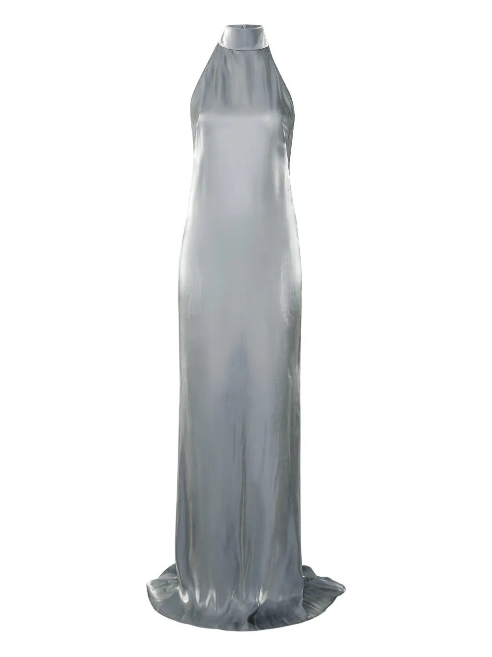 LAPOINTE metallic-effect organza gown | Grey | Image 1
