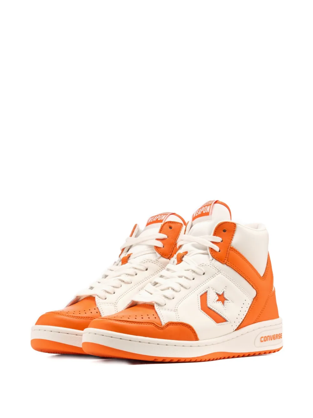 Converse Weapon Mid "Orange Vintage White" sneakers