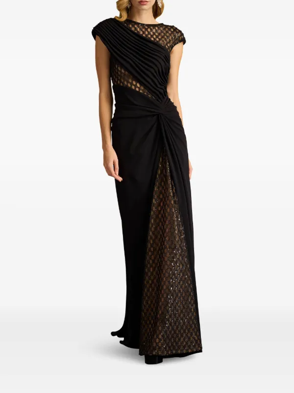 Tadashi Shoji sequin-embellished Dress | Black | FARFETCH JO