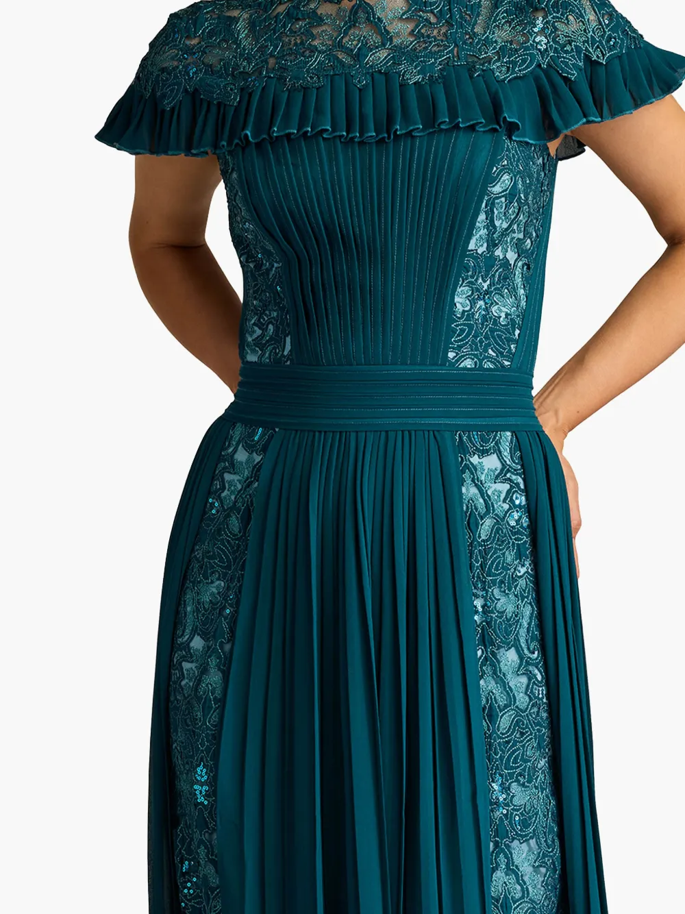 Tadashi Shoji Althea avondjurk Groen
