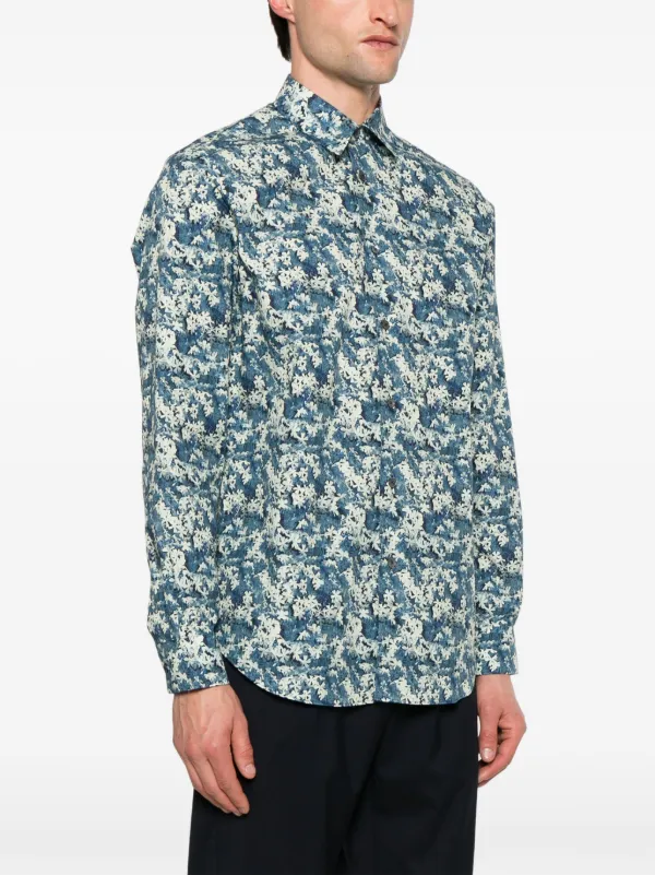 Paul Smith フローラルシャツ Paul Smith フローラル シャツ | ブルー | FARFETCH JP