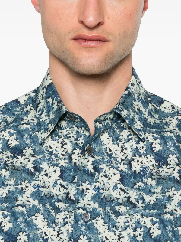 Paul Smith フローラル シャツ | ブルー | FARFETCH JP