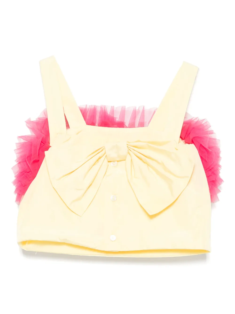 Miss Grant Kids Top met ruches Geel