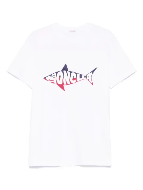 Moncler playera con logo estampado