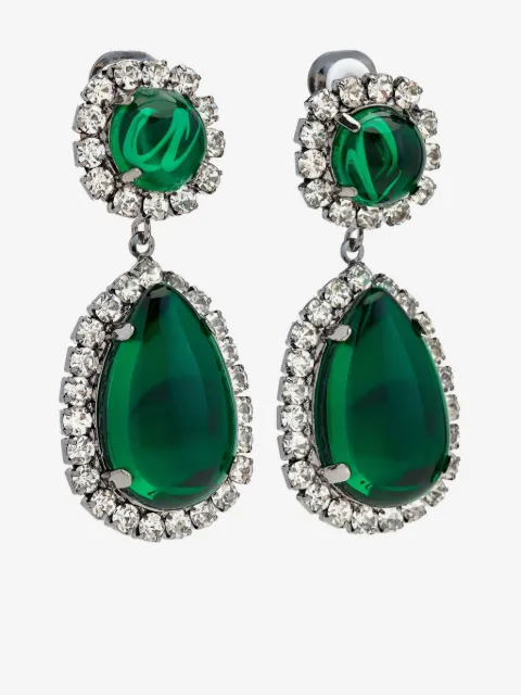 Kenneth Jay Lane crystal-embellished earrings 