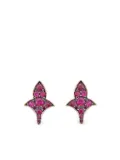 LILY GABRIELLA 18K rose gold Czarina ruby stud earrings - Pink