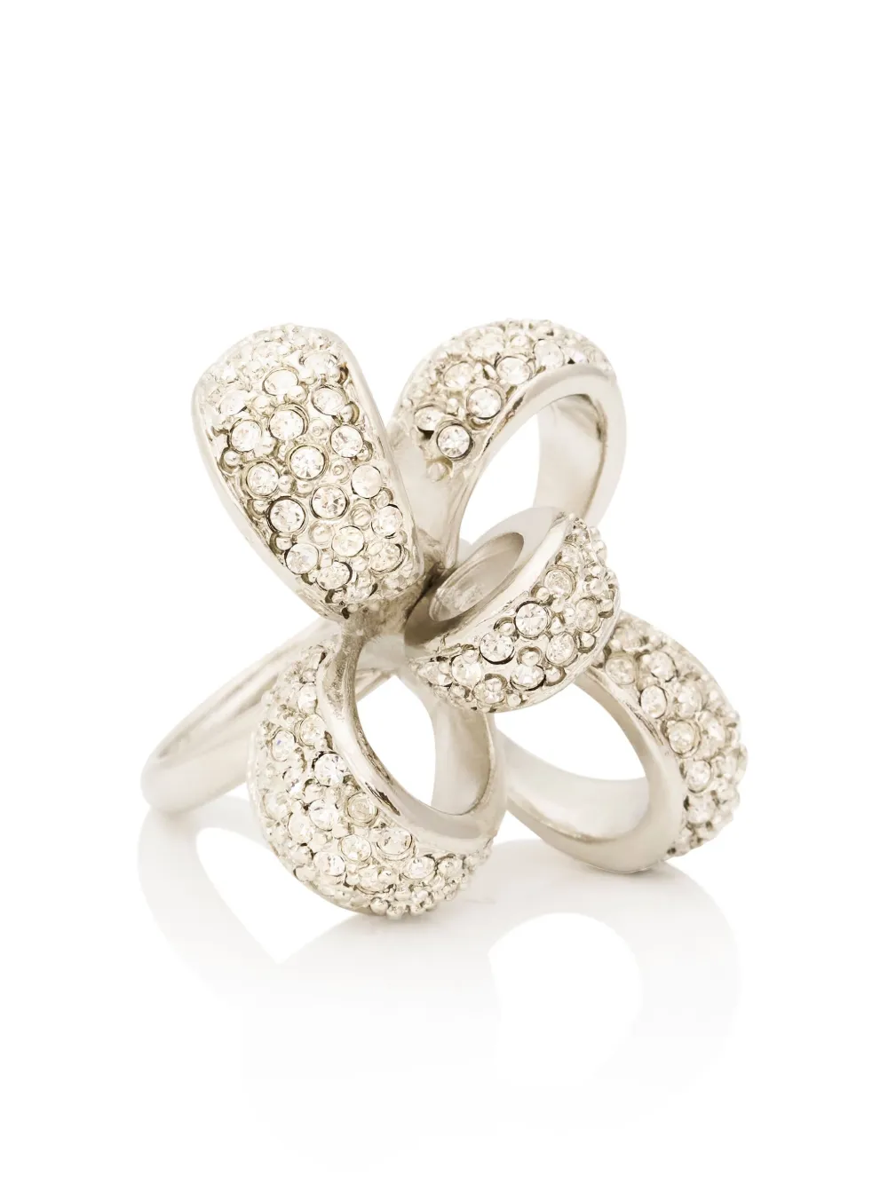 Kenneth Jay Lane crystal-embellished ring | Silver | Image 1