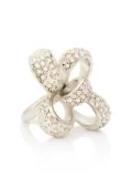 Kenneth Jay Lane crystal-embellished ring - Silver