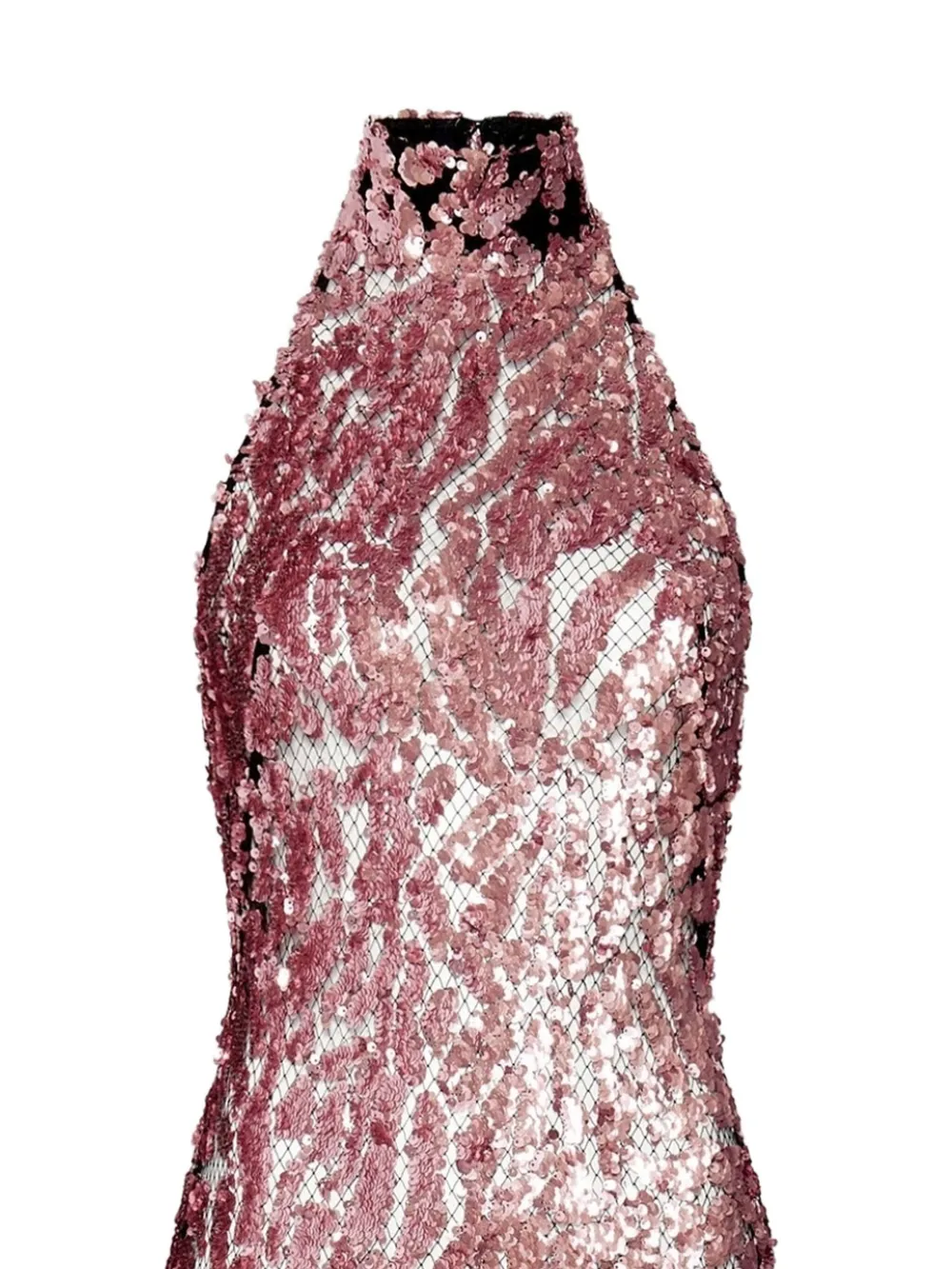 LAPOINTE Midi-jurk met pailletten - Roze