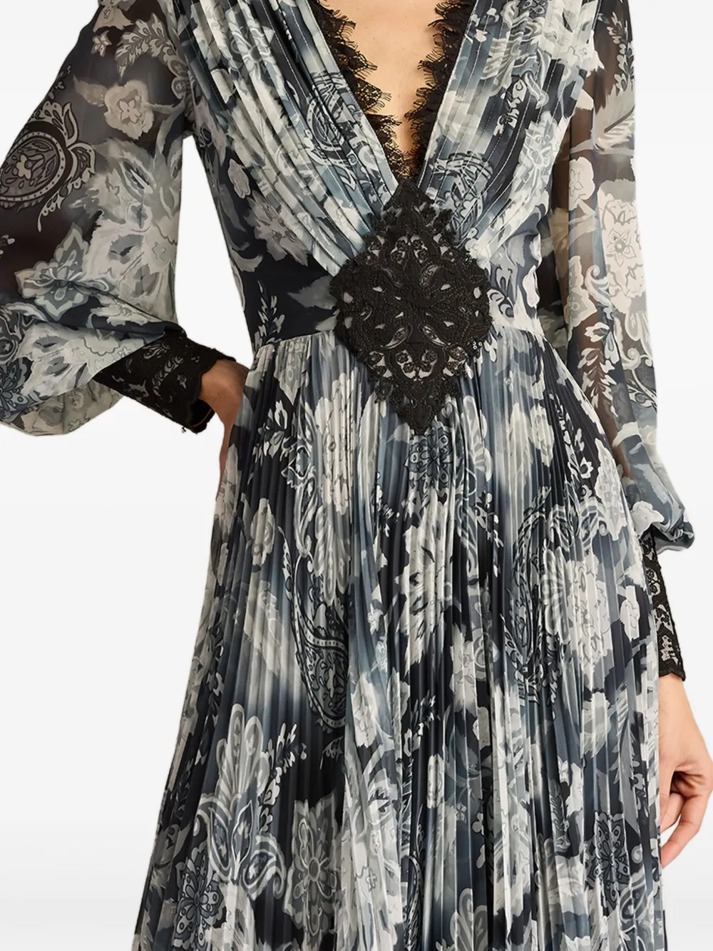 Tadashi Shoji Jurk met bloemenprint Wit