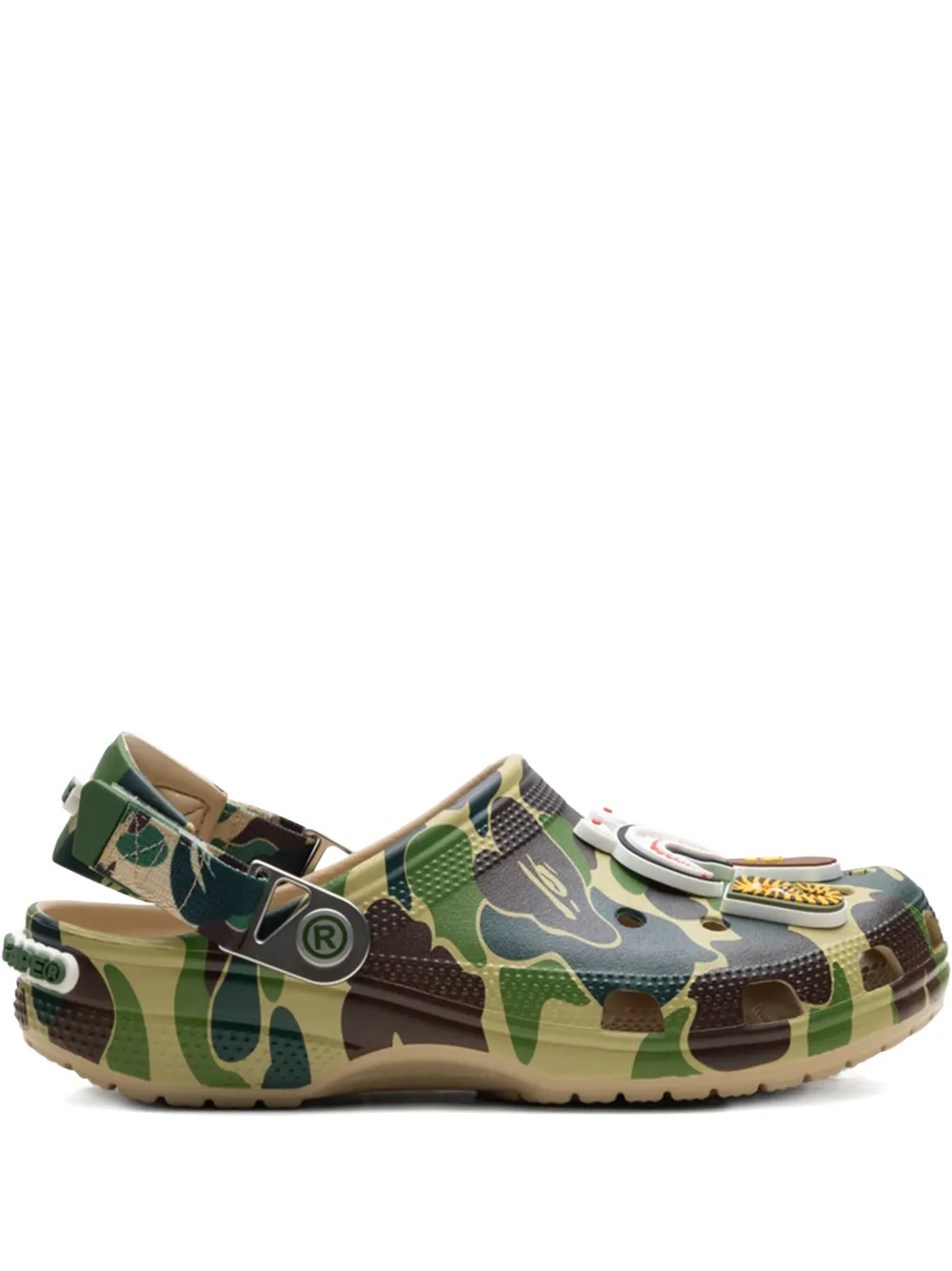 BAPE BLACK *A BATHING APE® zuecos Classic Chai en colaboración con Crocs | verde | Image 1
