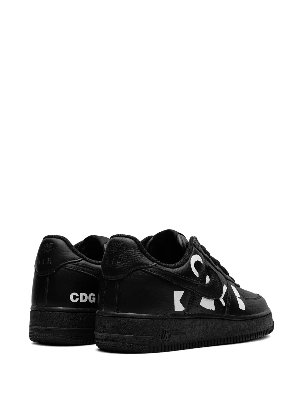 Nike X Comme Des Garçons Air Force 1 Low Retro Sneakers In Black