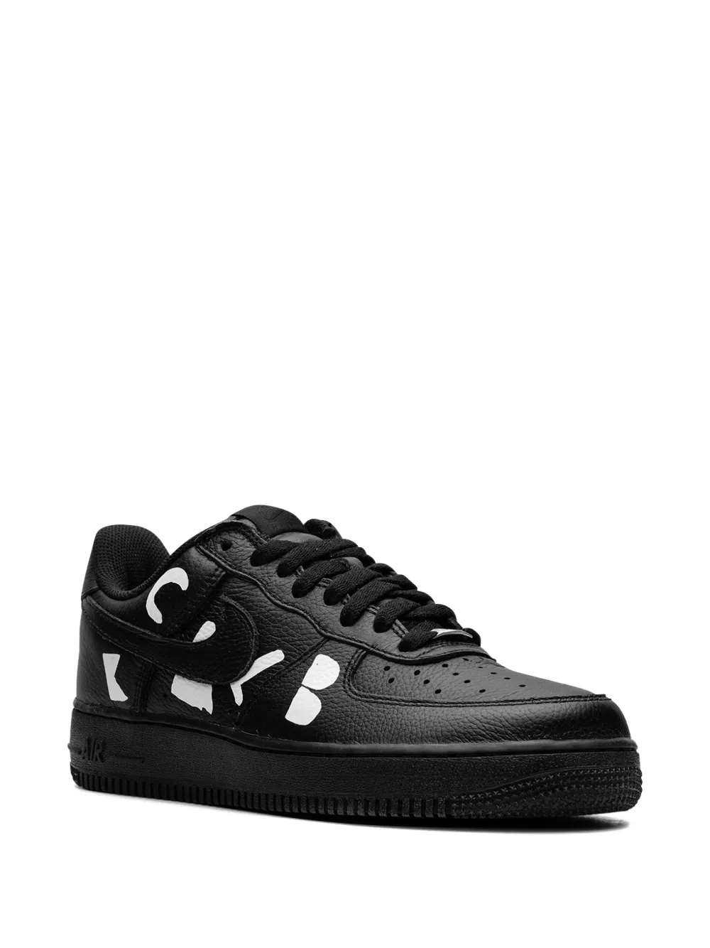 Nike X Comme Des Garçons Air Force 1 Low Retro Sneakers In Black
