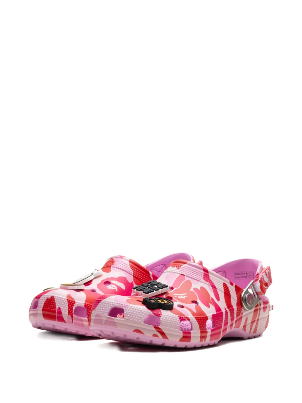 Bape X Crocs Classic "carnation" Clogs In Pink