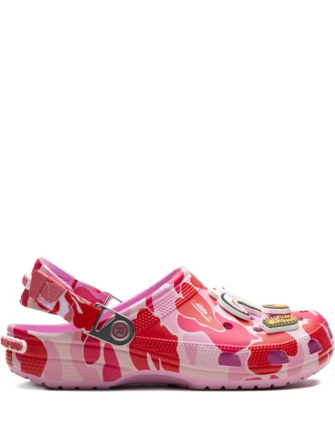 BAPE BLACK *A BATHING APE® x Crocs Classic "Carnation" clogs