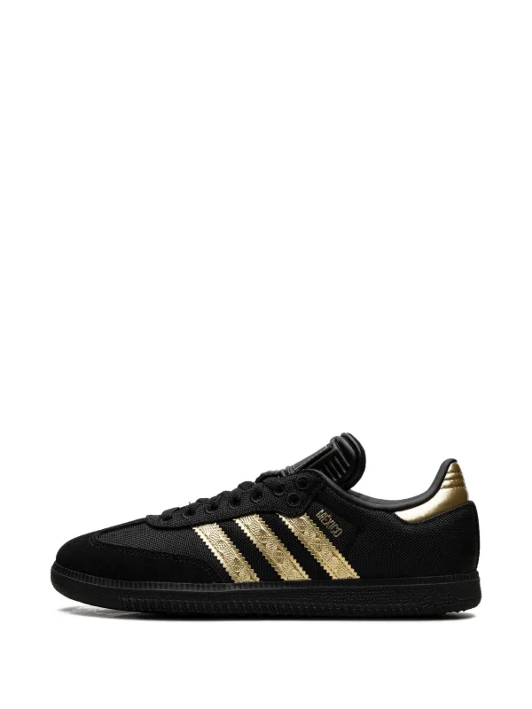 adidas Samba Lace-Up Sneakers - Black