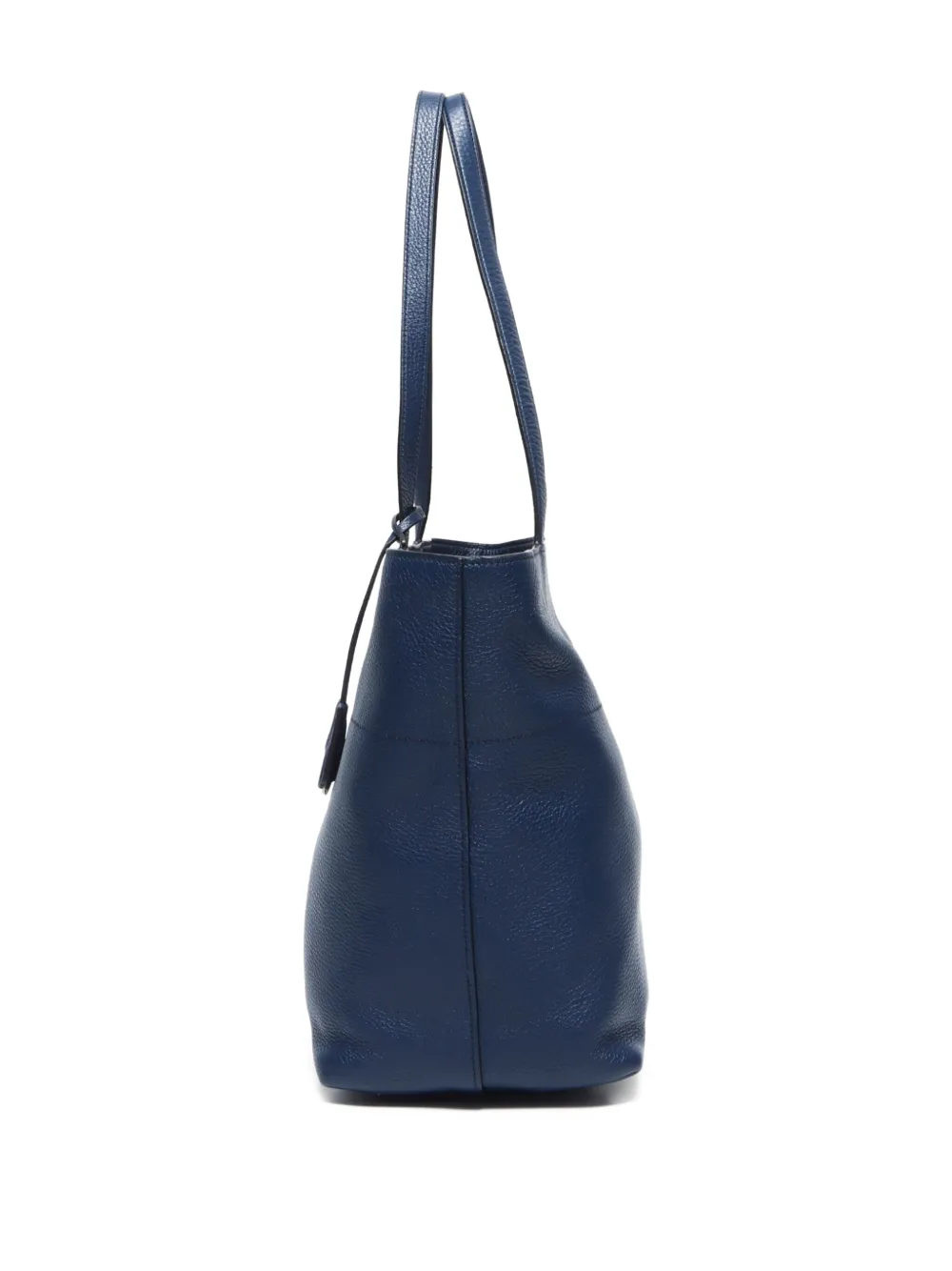 Pre-owned Prada 2010-2025 Leather Tote Bag In Blue