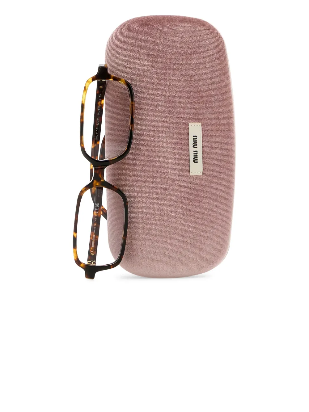 Miu Eyewear Bril met rechthoekig montuur Bruin