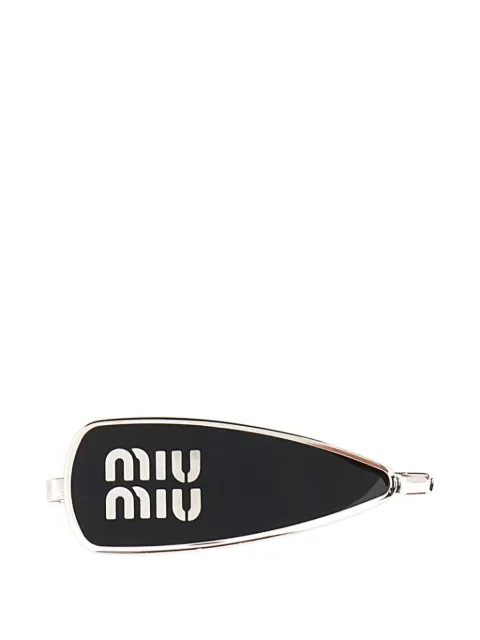 Miu Miu logo-embossed hair clip