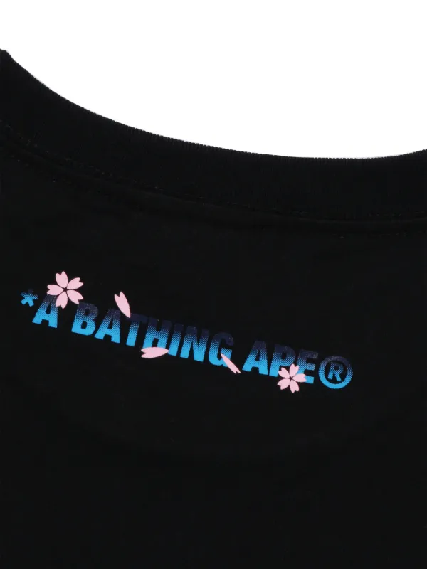 A BATHING APE® Sakura T-shirt | Black | FARFETCH
