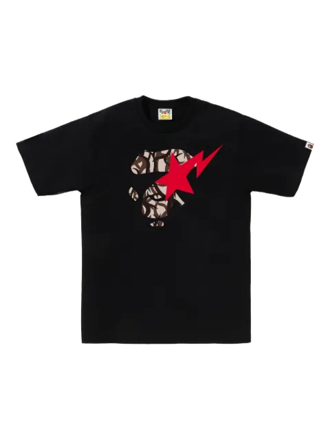 A BATHING APE® playera Camo Face Star