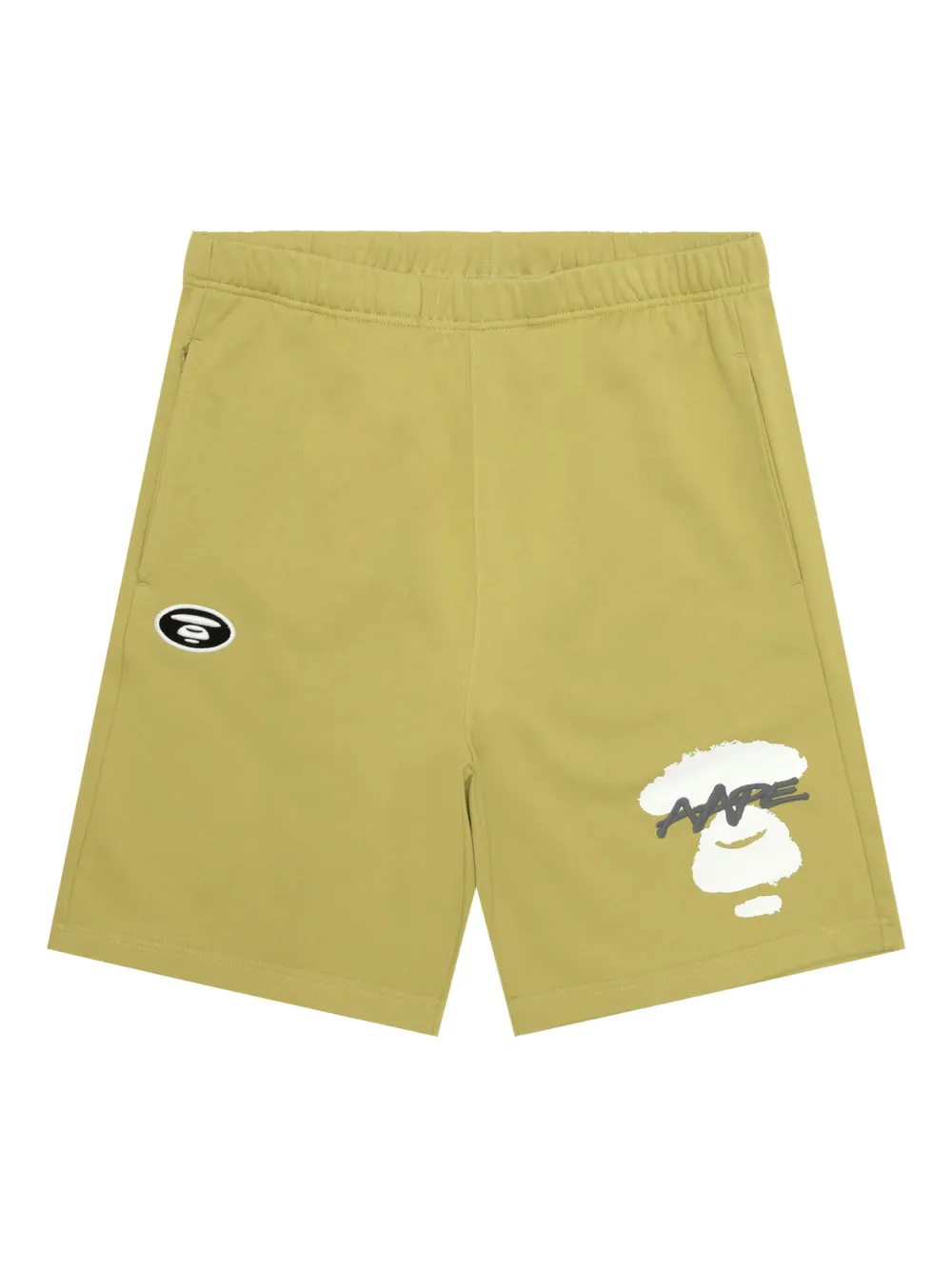 AAPE BY *A BATHING APE® graphic-print shorts | Green | Image 1