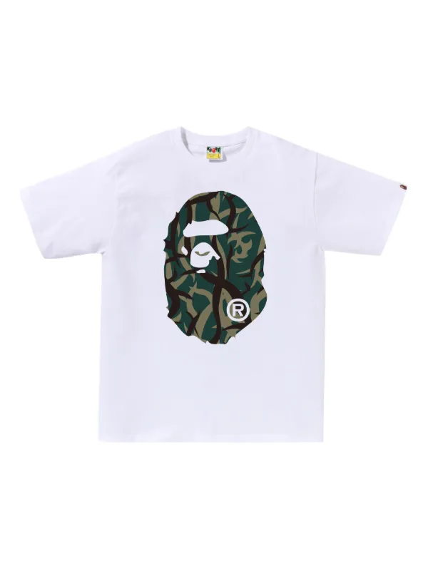 A BATHING APE® Camo Big Head Tシャツ | ホワイト | FARFETCH JP