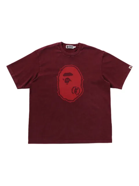 A BATHING APE® playera con logo estampado
