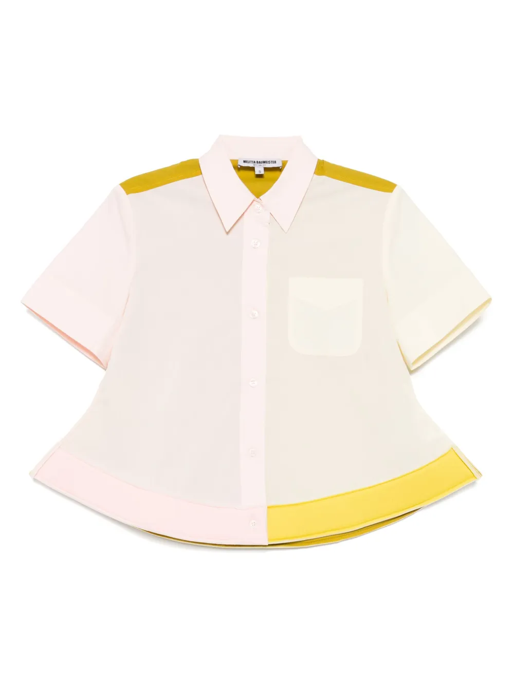 colour-block shirt