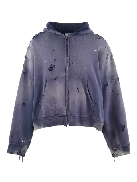 SAINT MXXXXXX cotton zip-up hoodie
