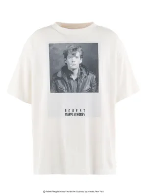 SAINT MXXXXXX x Robert Mapplethorpe portrait-print T-shirt | White