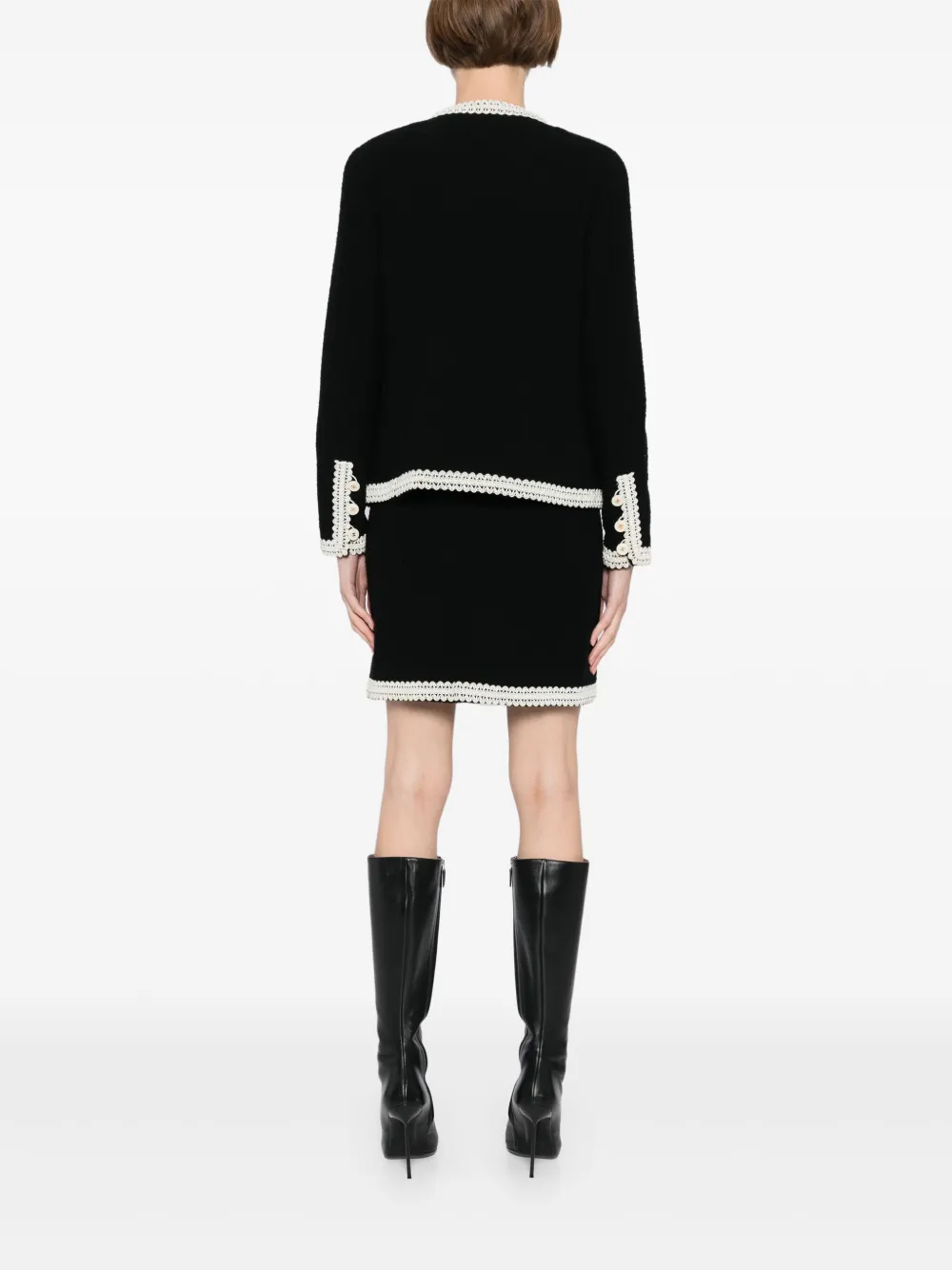 CHANEL シャネルスーツ黒　レディース スカートスーツ シャネル スーツ セットアップ CHANEL Suit 【正規品・専門店