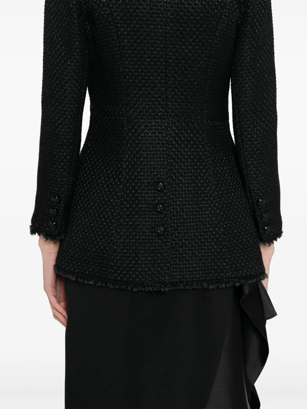 Pre-owned Chanel 2009 Double-breasted Jacket In Black