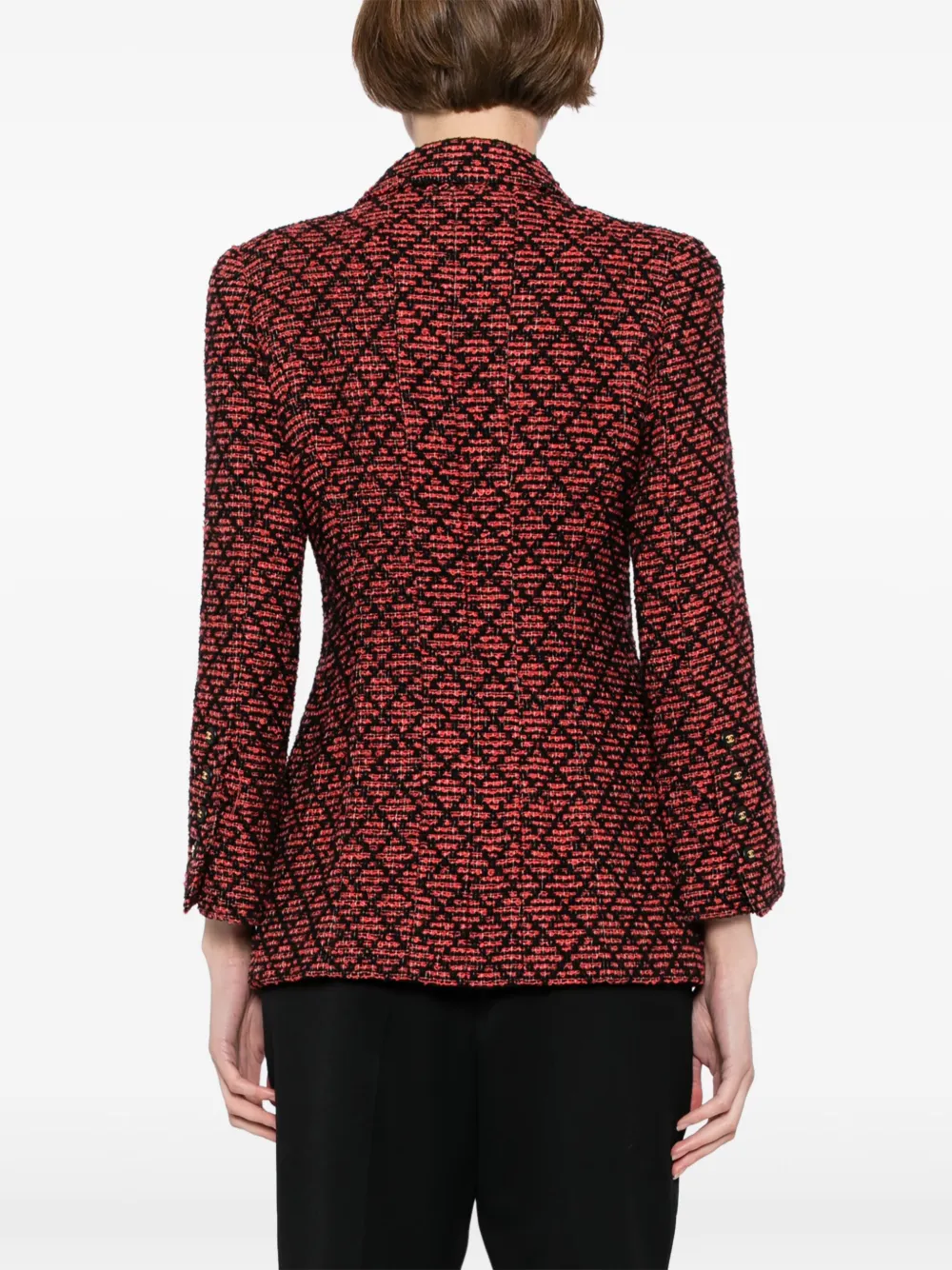 Pre-owned Chanel 1995 Single-breasted Jacket In Red