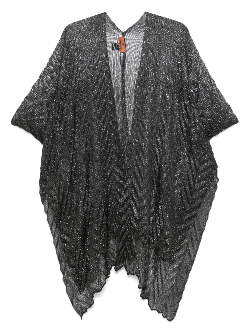 zigzag-woven cape