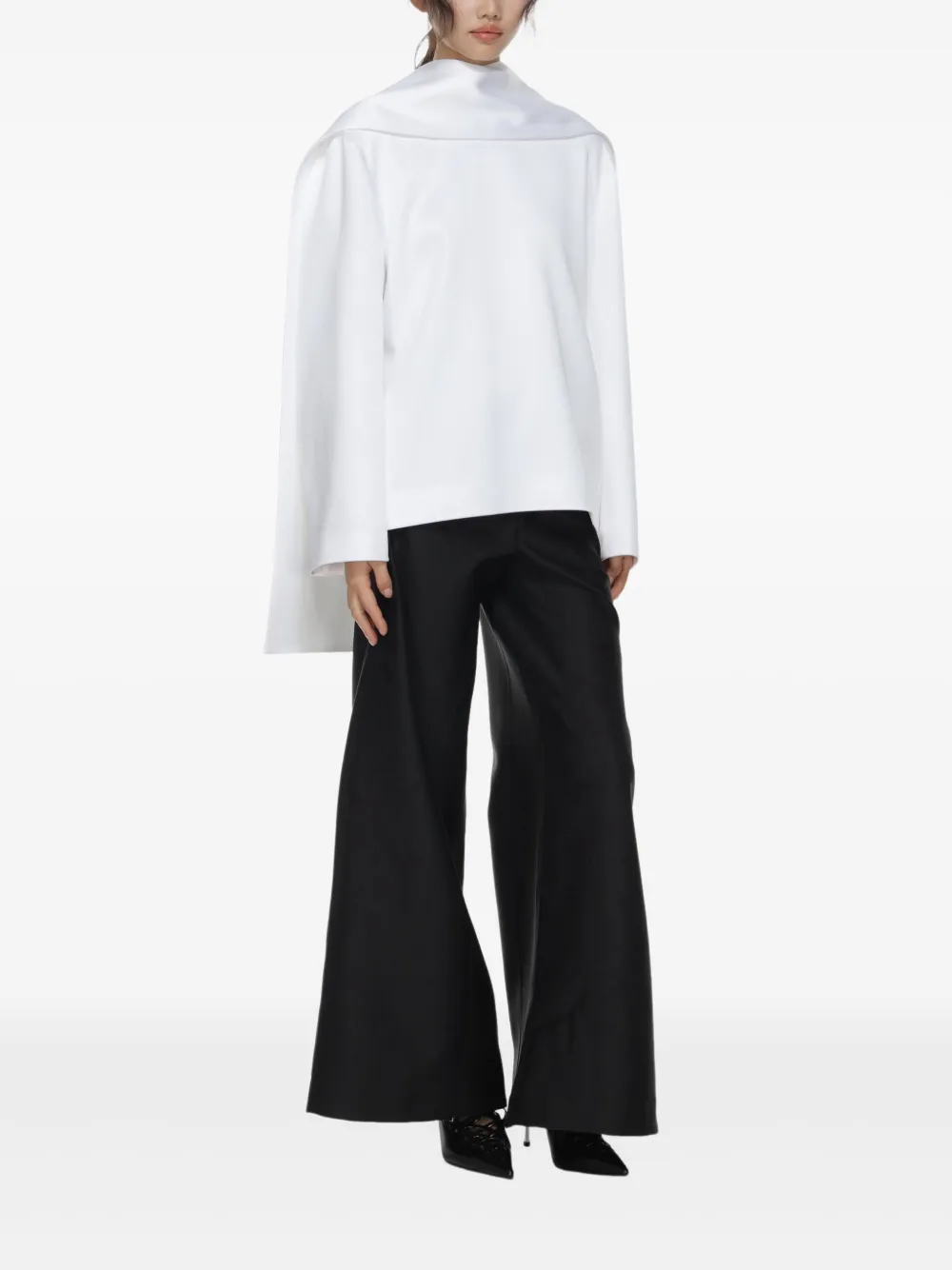 CARVEN SILK BLOUSE