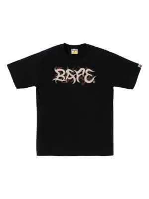 A BATHING APE® Camo Big Head Tシャツ | ブラック | FARFETCH JP