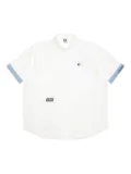 AAPE BY *A BATHING APE® logo-appliqué shirt - White