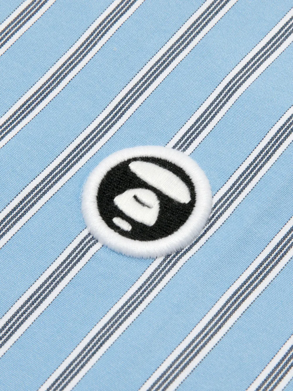 AAPE BY *A BATHING APE Gestreept overhemd Blauw