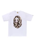 A BATHING APE® Camo Big Head T-shirt - White