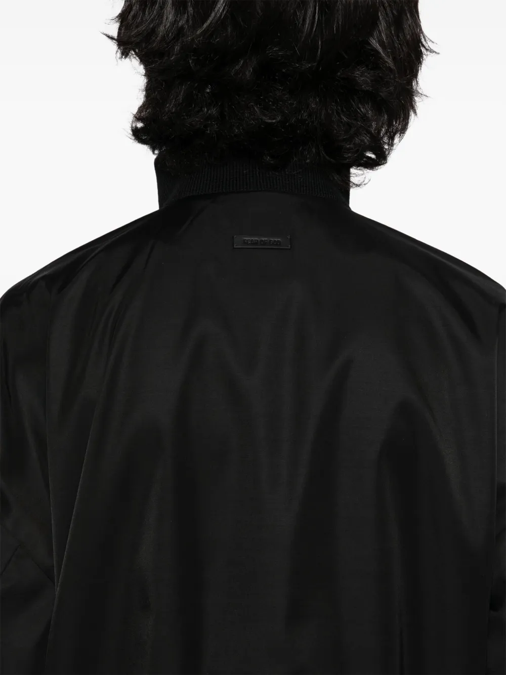 Fear Of God High-neck Pullover Jacket In Black
