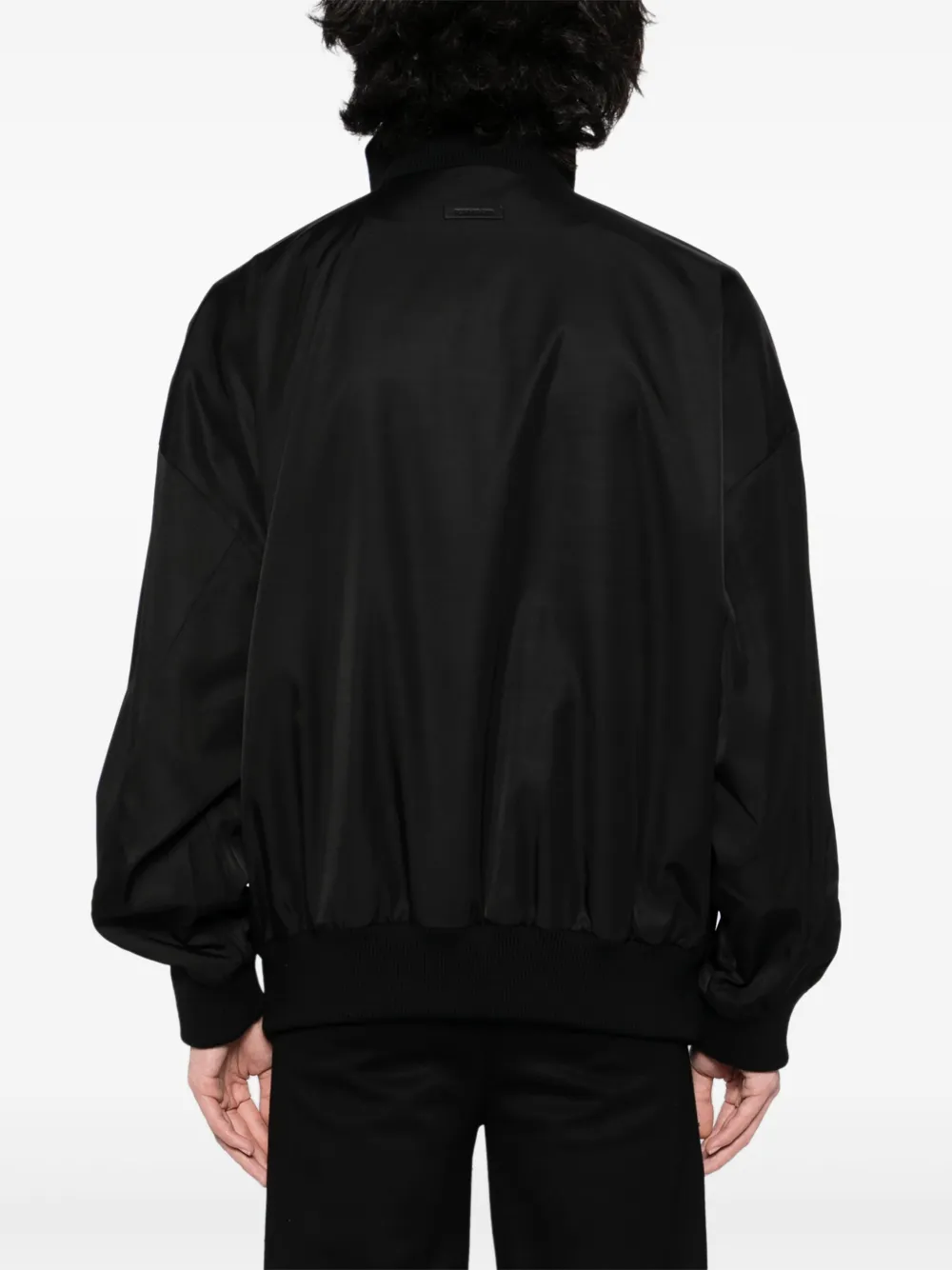 Fear Of God High-neck Pullover Jacket In Black