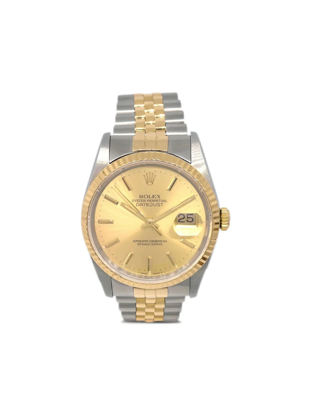 Rolex 1989 pre-owned Datejust 34mm | Gold | Image 1